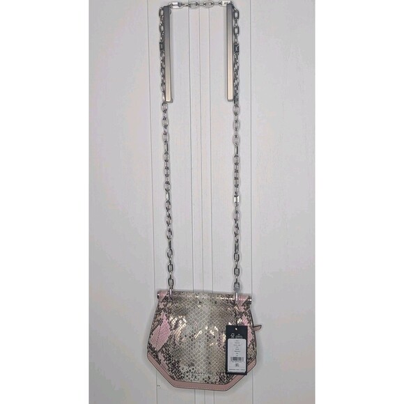 Karl Lagerfeld Bag - Exotic, Reptile, Pink, Adjustable Chain Strap, Small - Picture 5 of 16